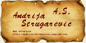 Andrija Strugarević vizit kartica